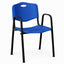 Silla de Visita para Sala de Juntas - GEBESA COMFORT - Azul - Con Brazos