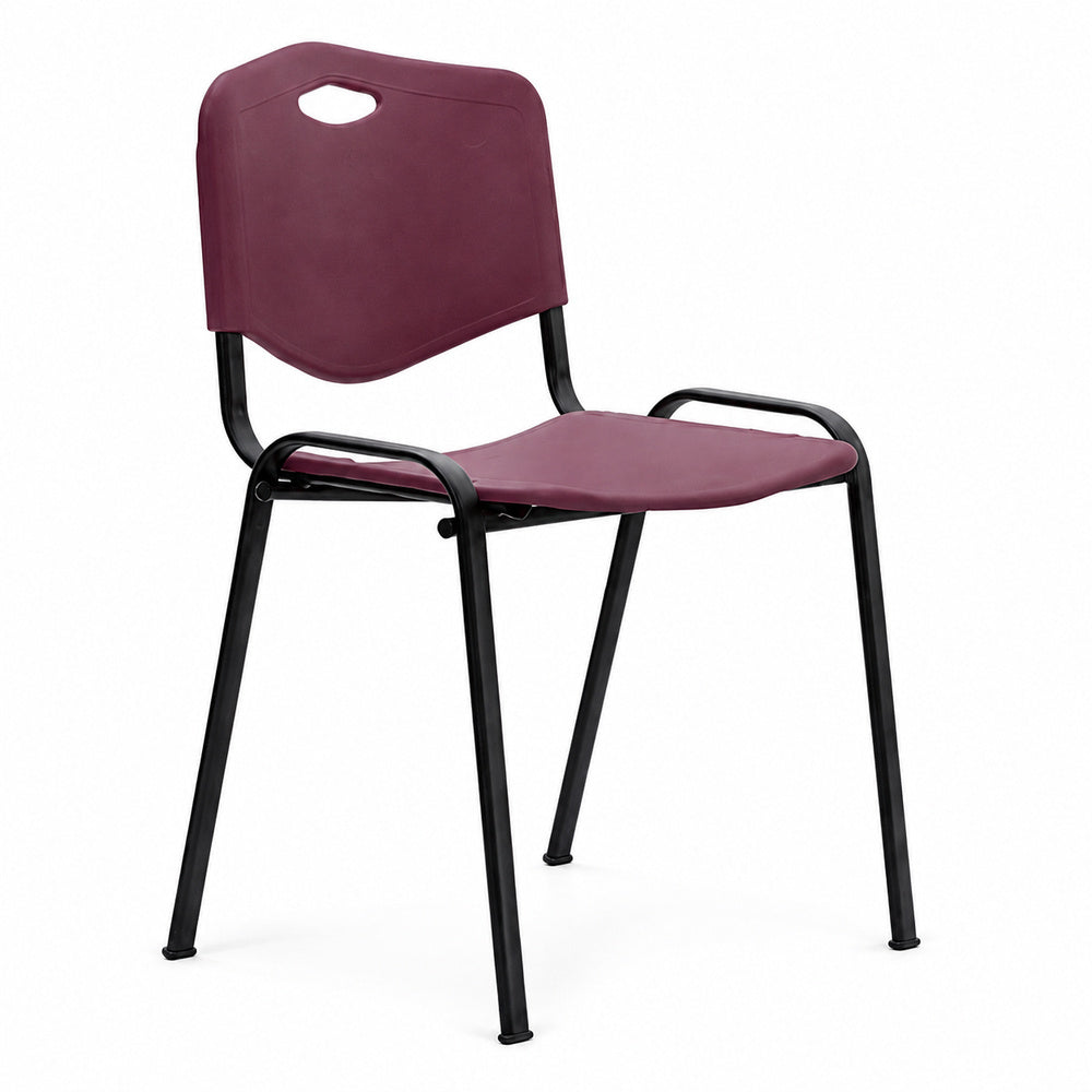 Silla de Visita para Sala de Juntas - GEBESA COMFORT - Vino - Sin Brazos