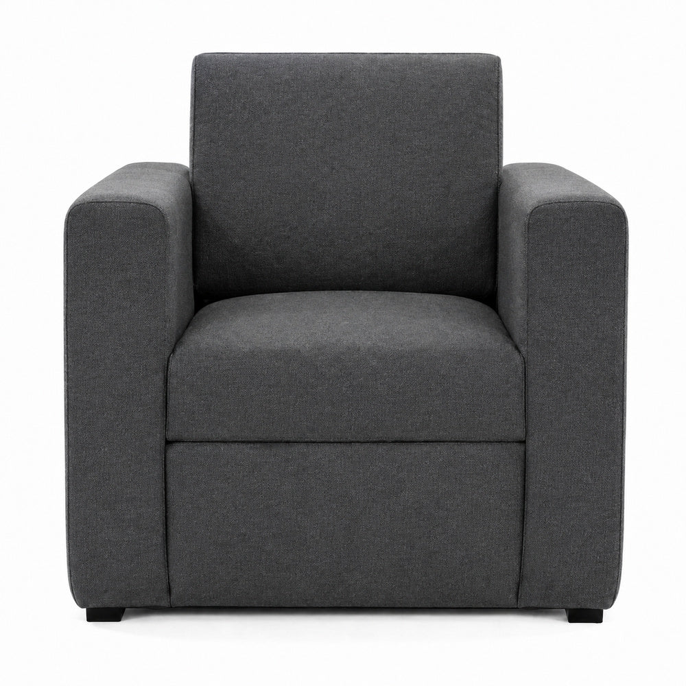 Sofá para Sala de Espera - GEBESA COMFORT - 1 Plaza - Asiento y Respaldo Tapizado en Tela