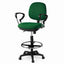 Silla de Cajero para Área de Cobro - GEBESA COMFORT - Tela - Brazos Cromados - Con Ruedas