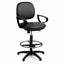Silla Operativa de Cajero para Ventanilla Bancaria - GEBESA COMFORT - Tactopiel - Brazos de Polipropileno - Base Fija