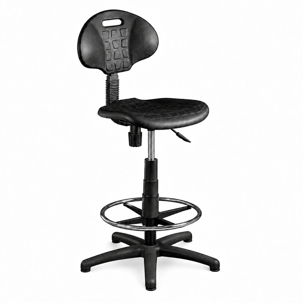 Banco Industrial para Laboratorio - GEBESA - Negro - Base Fija