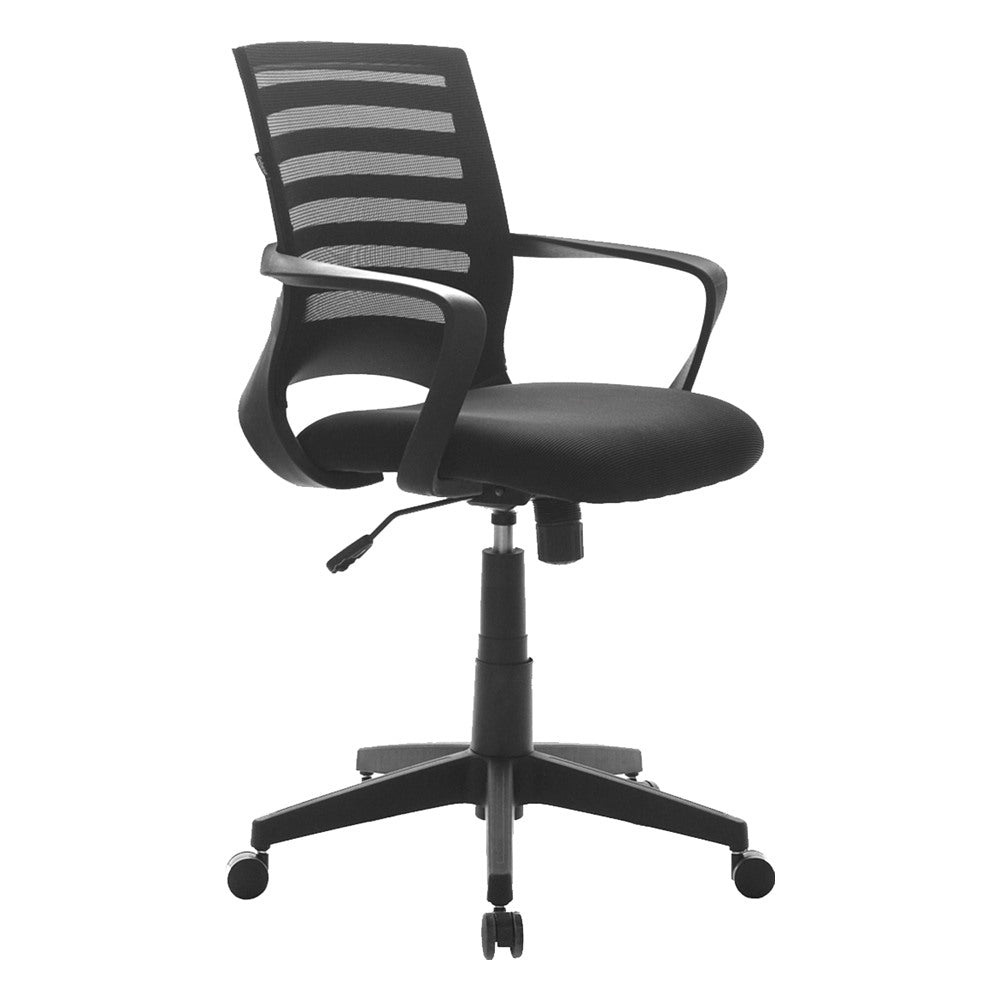 Silla Operativa de Oficina Operativa - GEBESA SYRIS - Negro - Respaldo en Malla