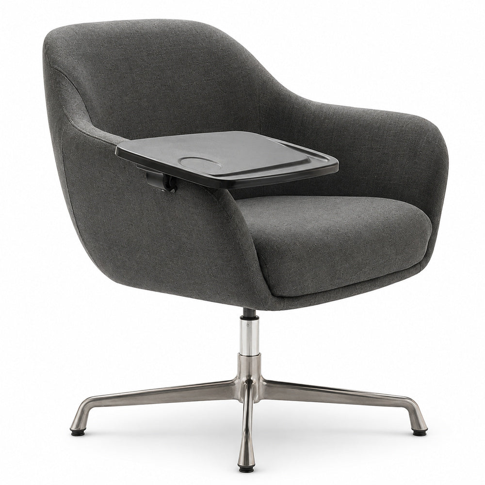 Sillón Ocasional para Recepción - GEBESA LUMA - Gris - Con Paleta Derecha