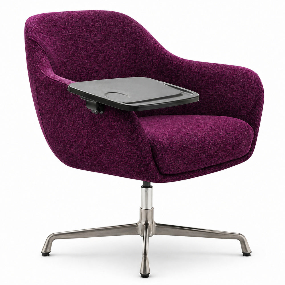 Sillón Ocasional para Recepción - GEBESA LUMA - Fucsia - Con Paleta Derecha