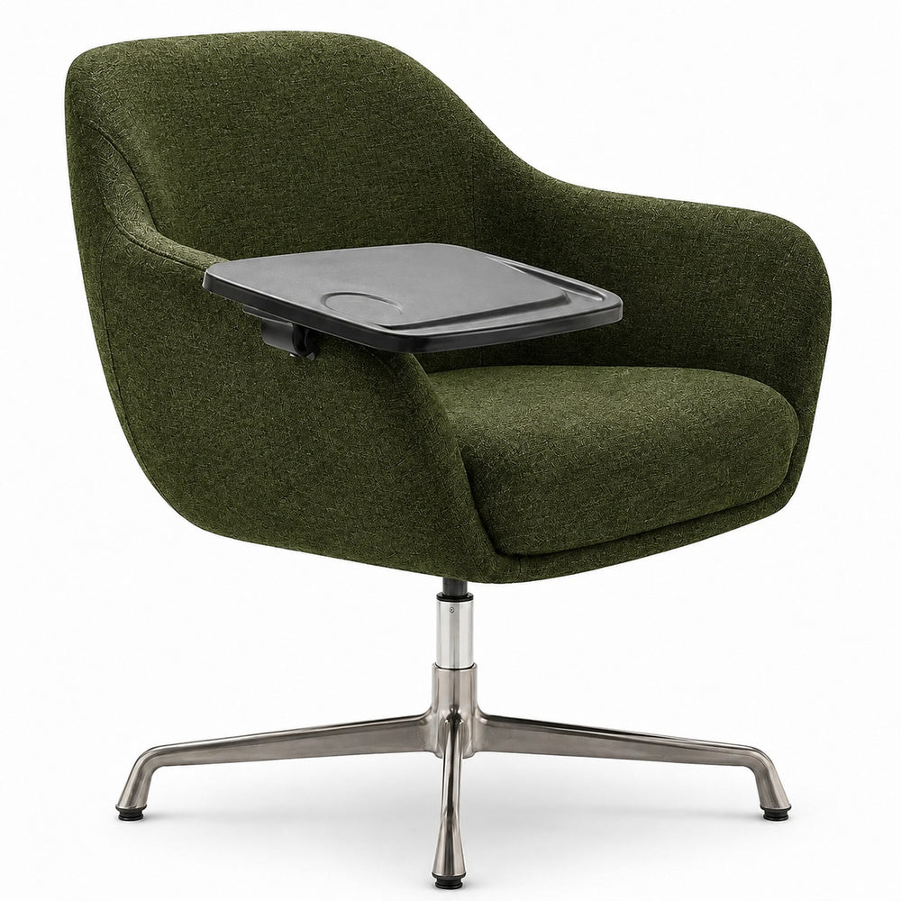 Sillón Ocasional para Recepción - GEBESA LUMA - Verde Hoja - Con Paleta Derecha