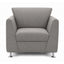 Sofá para Área Lounge - GEBESA PRISMA - 1 Plaza - Asiento y Respaldo Tapizado en Tela