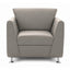 Sofá para Área Lounge - GEBESA PRISMA - 1 Plaza - Asiento y Respaldo Tapizado en Tactopiel