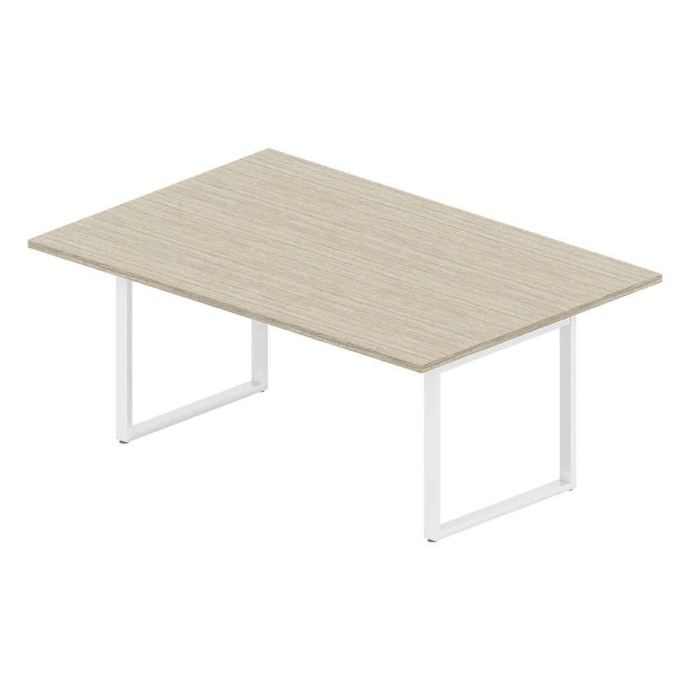 Mesa Colaborativa Recta para Área Colaborativa - GEBESA VENTI - Frente 150 cm - Cubierta de Aglomerado y Base de Acero
