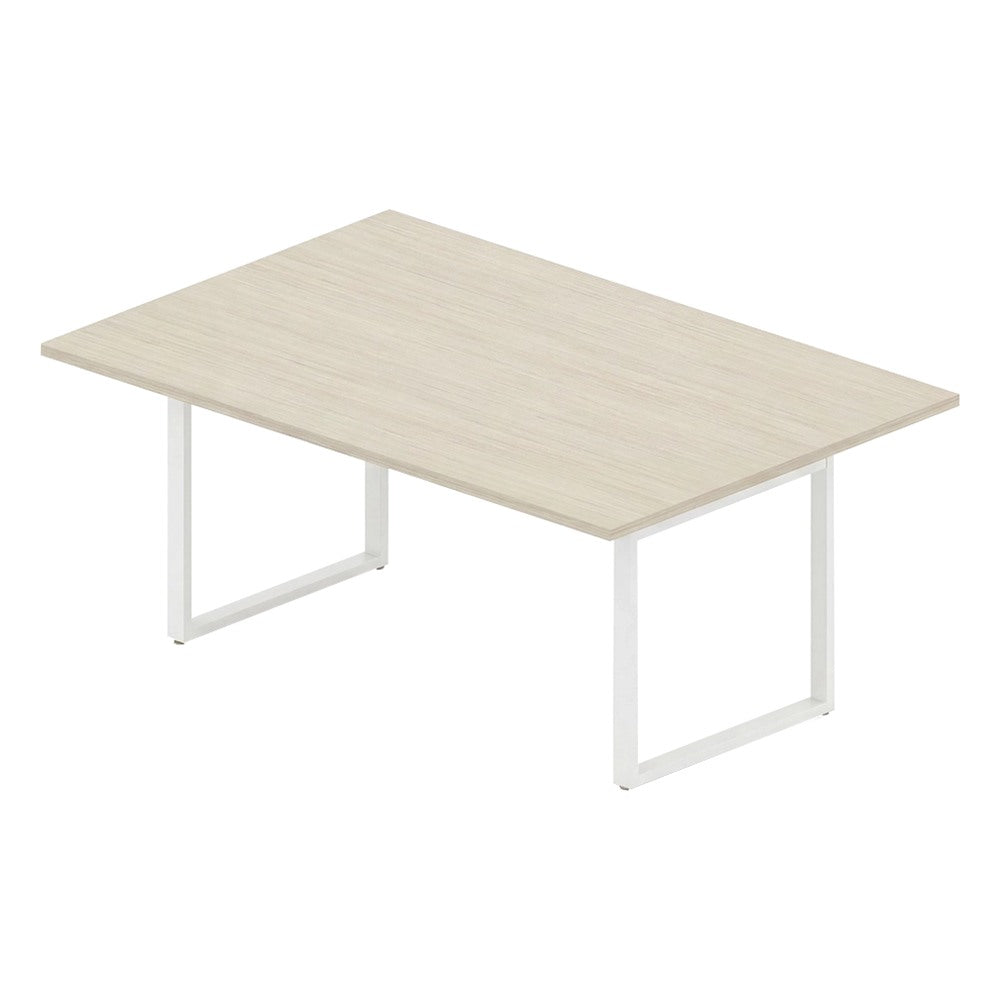 Mesa Colaborativa Recta para Sala de Juntas - GEBESA VENTI - Frente 180 cm - Cubierta de Aglomerado y Base de Acero