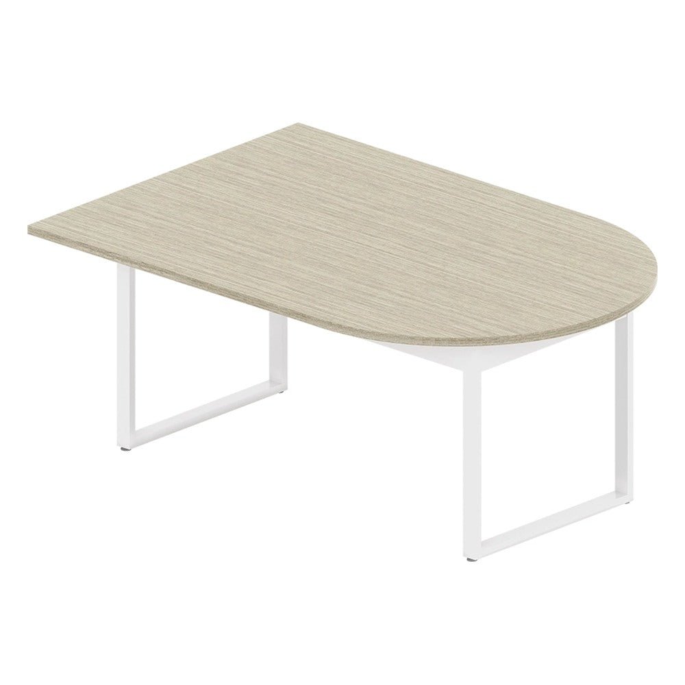 Mesa Colaborativa Bala para Área de Trabajo - GEBESA VENTI - Frente 180 cm - Cubierta de Aglomerado y Base de Acero