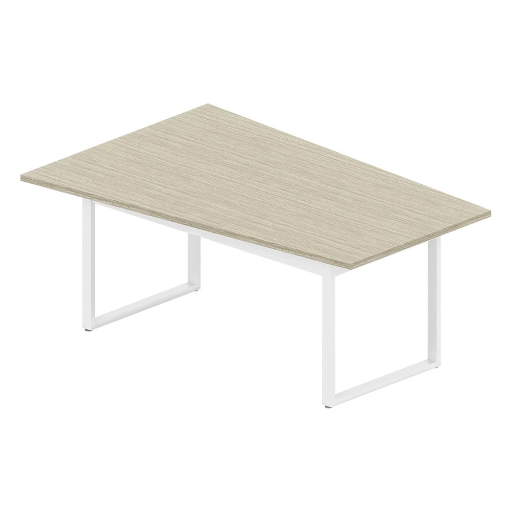 Mesa Colaborativa Bote para Sala de Capacitación - GEBESA VENTI - Frente 180 cm - Cubierta de Aglomerado y Base de Acero