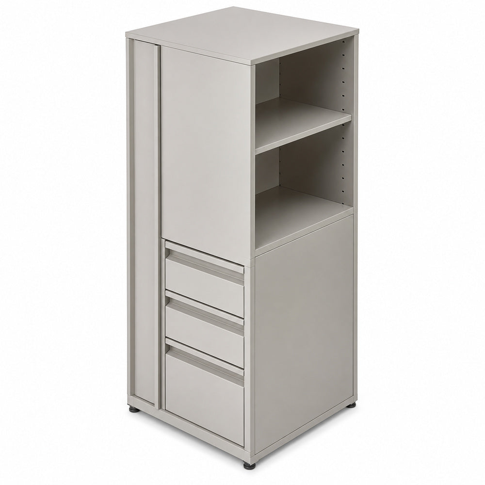 Librero a Piso Cuerpo Metálico para Archivo - GEBESA ARKA - Altura 165 cm - Mano Derecha