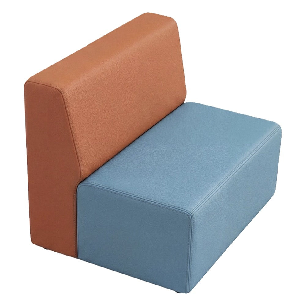 Sofá Doble Lineal para Sala de Espera - GEBESA FOMCORE ARMLESS - Frente 70 cm - Alto 58 cm - Tapizado