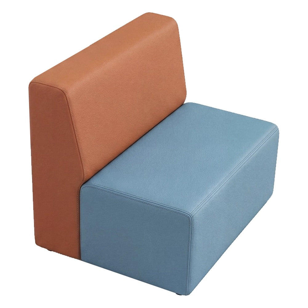 Sofá Doble Lineal para Área Colaborativa - GEBESA FOMCORE ARMLESS - Frente 85 cm - Alto 68 cm - Tapizado