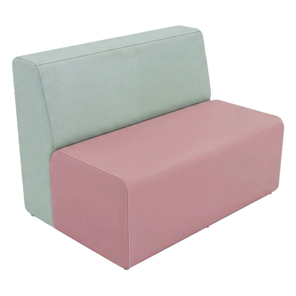 Sofá Doble Lineal para Lounge - GEBESA FOMCORE ARMLESS - Frente 113 cm - Alto 83 cm - Tapizado