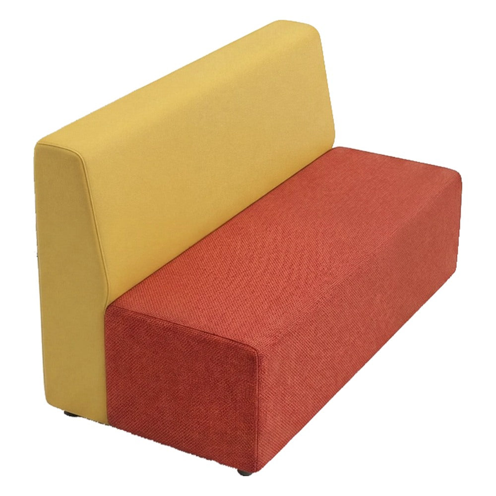 Sofá Lineal para Área de Descanso - GEBESA FOMCORE ARMLESS - Frente 128 cm - Alto 68 cm - Tapizado
