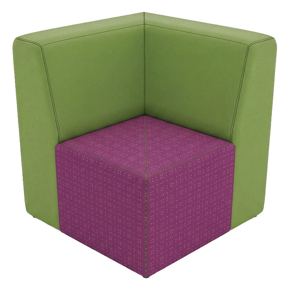 Módulo Esquinero Lineal para Área de Descanso - GEBESA FOMCORE ARMLESS - Frente 78 cm - Alto 83 cm - Tapizado