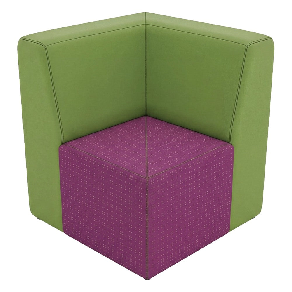 Módulo Esquinero Lineal para Sala de Espera - GEBESA FOMCORE ARMLESS - Frente 78 cm - Alto 88 cm - Tapizado
