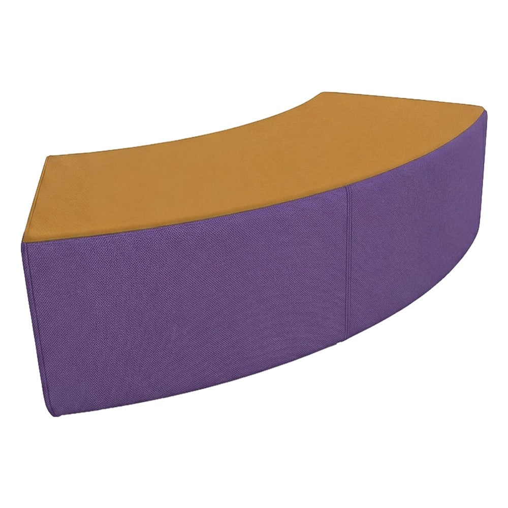 Banca Curva para Vestíbulo - GEBESA FOMCORE ARMLESS - Frente 168 cm - Alto 45 cm - Tapizado