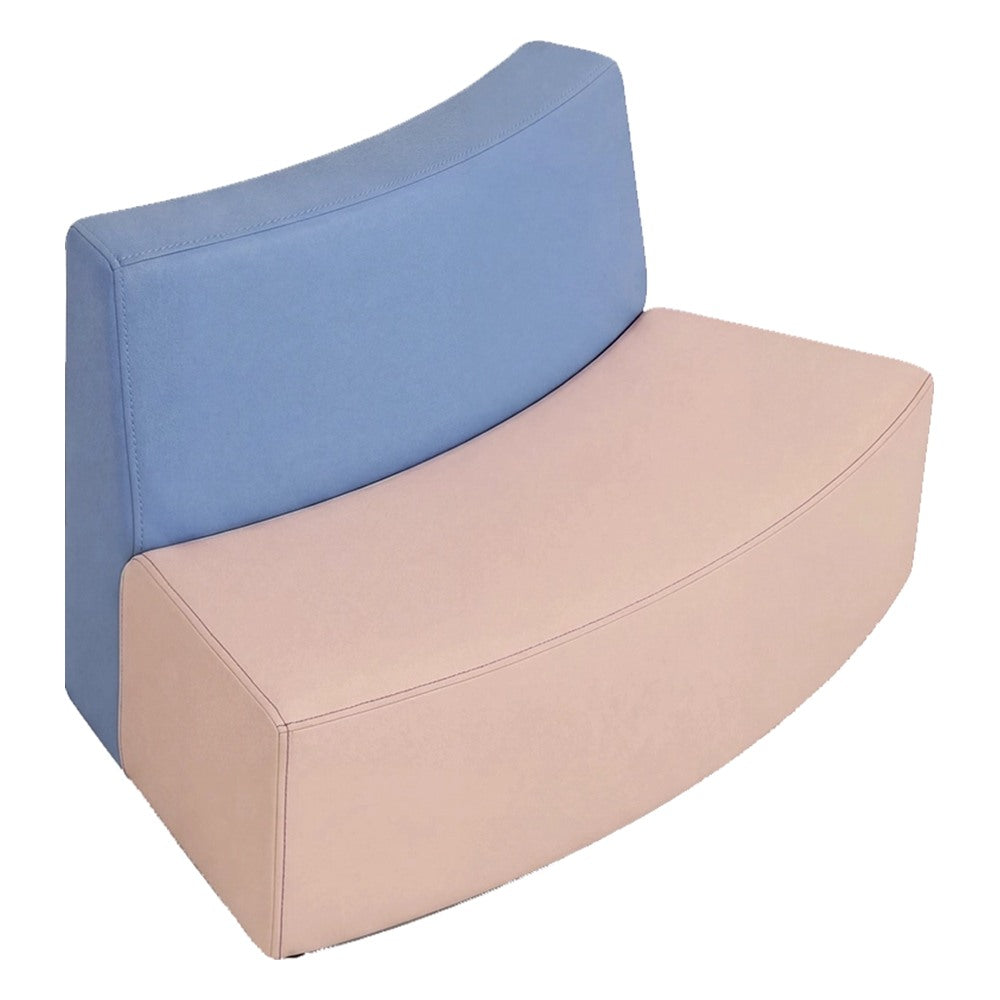 Sofá Curvo Externo para Lounge - GEBESA FOMCORE ARMLESS - Frente 168 cm - Alto 88 cm - Tapizado
