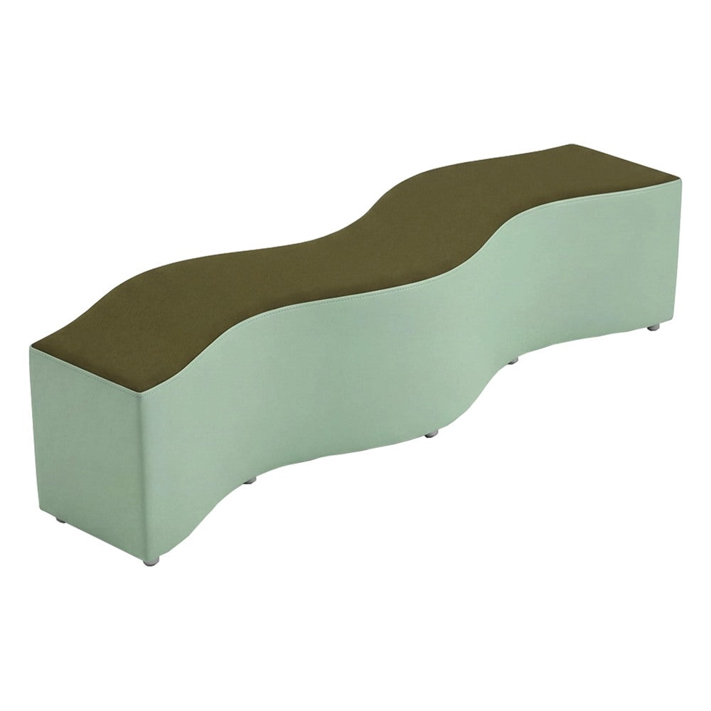 Banca Bump para Sala de Espera - GEBESA FOMCORE LOUNGE - Alto 35 cm - Tapizado