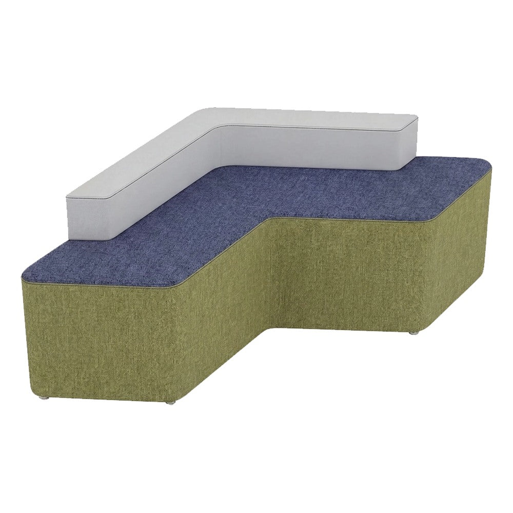 Sofá Boomerang 2.0 para Área de Descanso - GEBESA FOMCORE NETWORK 2.0 - Alto 58 cm - Tapizado