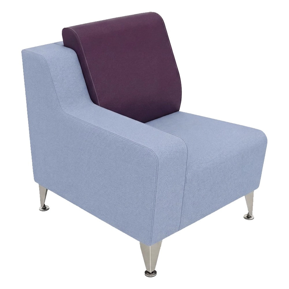 Silla con Brazo Bajo Izquierdo para Área de Espera - GEBESA FOMCORE SOCIAL - Tapizado