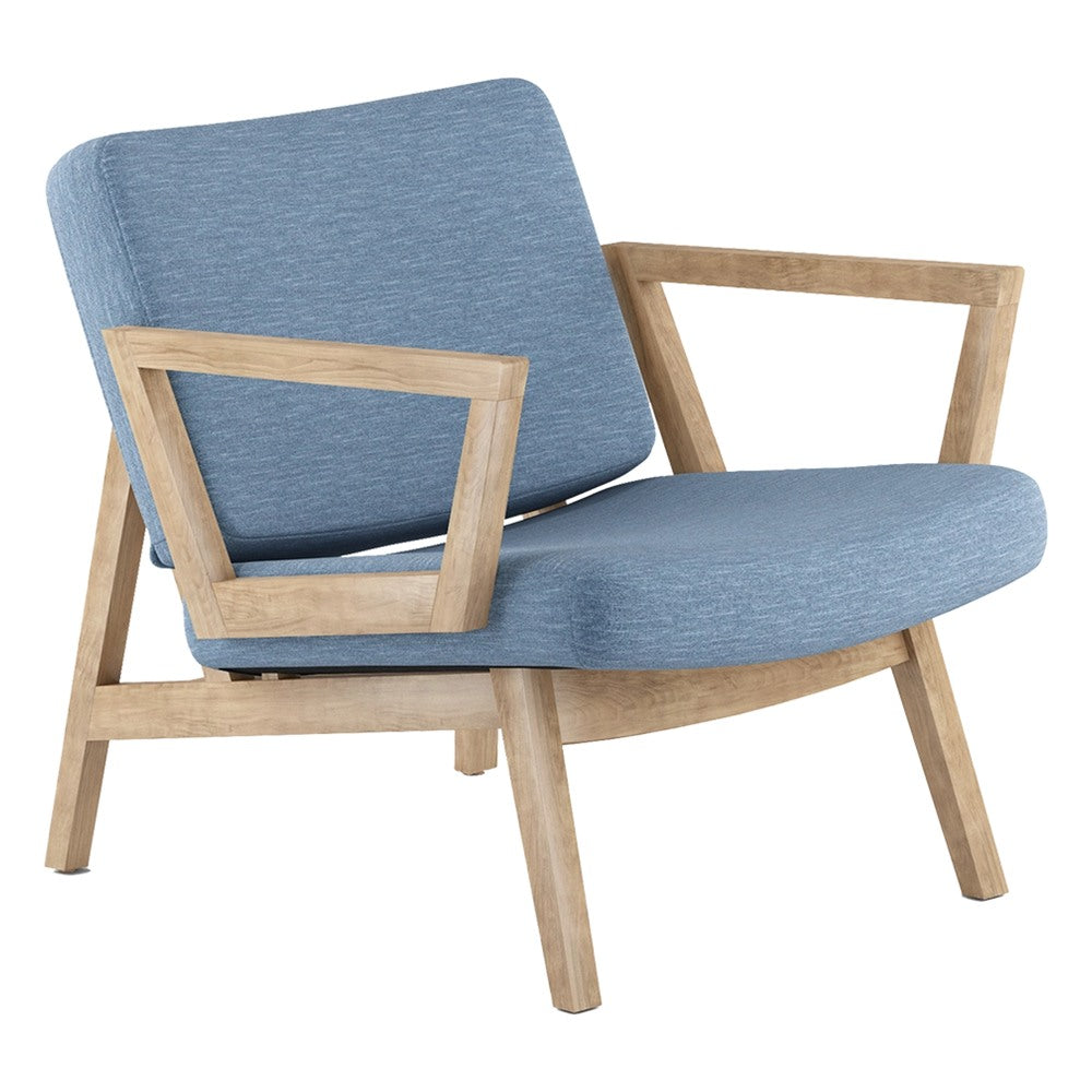 Sillón Lounge para Recepción - GEBESA GRC ANDY - Frente 71 cm - Estructura de Haya y Asiento Tapizado