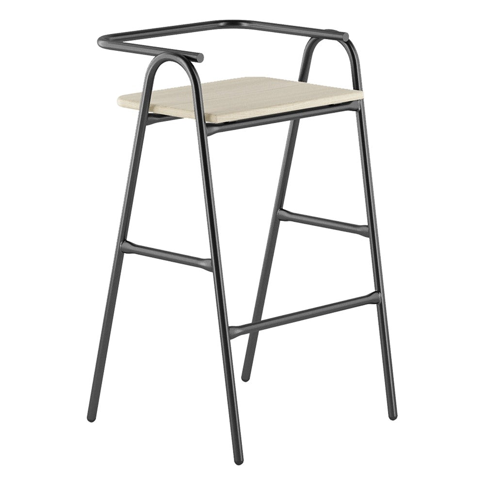 Banco Alto Respaldo Medio para Área Exterior - GEBESA GRC HURDLE - Alto 72 cm - Exterior
