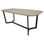 Mesa Rectangular para Restaurante - KINGSTRONG AMALFI D01 MESA0903751 - Nogal - Estructura Metal y Cubierta en Melamina