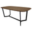 Mesa Rectangular para Restaurante - KINGSTRONG AMALFI D01 MESA0903751 - Nogal - Estructura Metal y Cubierta en Melamina