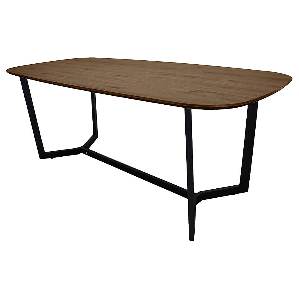 Mesa Rectangular para Restaurante - KINGSTRONG AMALFI D01 MESA0903751 - Nogal - Estructura Metal y Cubierta en Melamina
