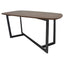 Mesa Rectangular para Restaurante - KINGSTRONG AMALFI D04 MESA0903752 - Nogal - Estructura Metal y Cubierta en Melamina