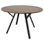 Mesa Redonda para Bistró - KINGSTRONG SIBARI 120 D203 - MESA0903754 - Nogal - Estructura en Metal y Cubierta en Melamina