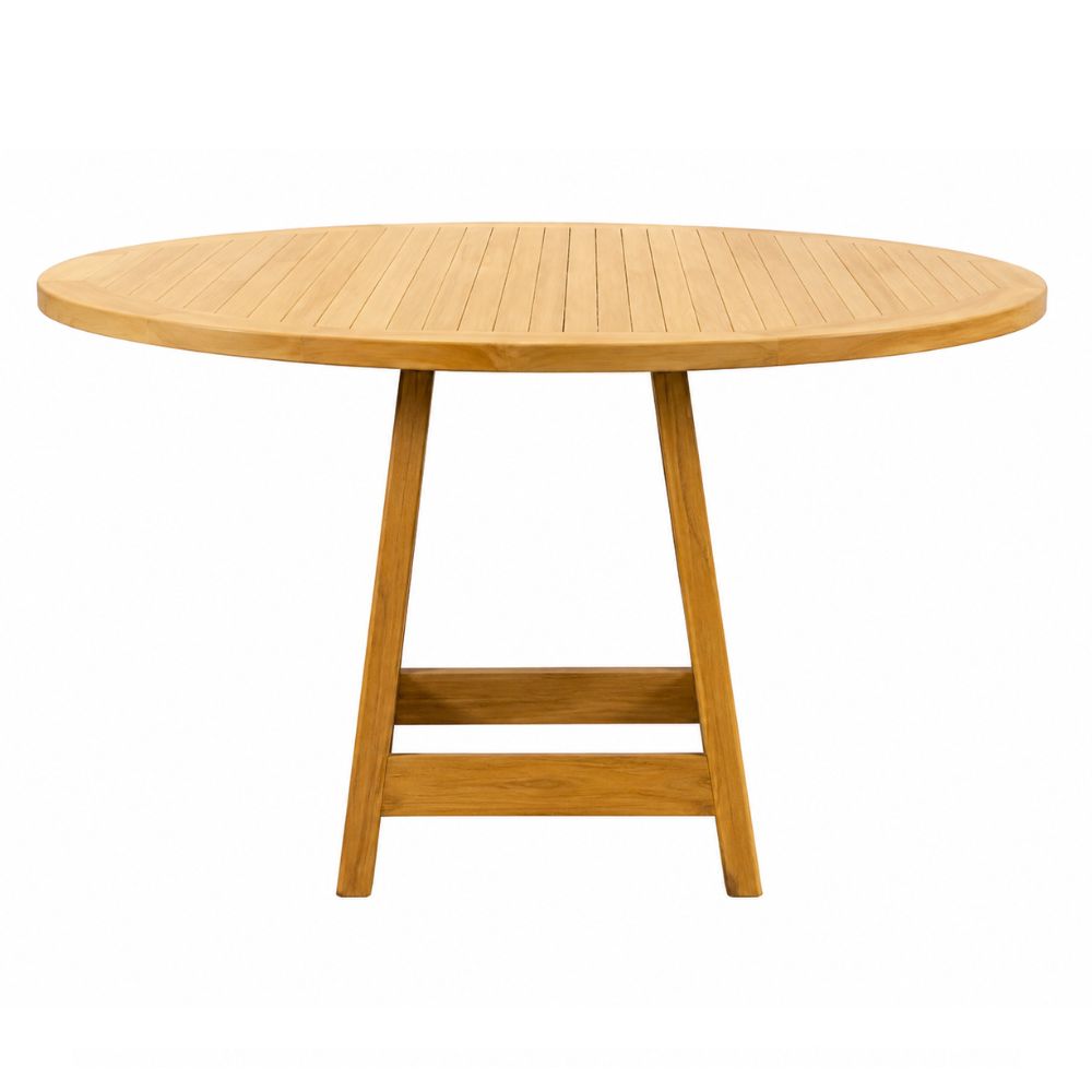 Mesa de Terraza NOGAL BEAT PARQUETA de madera teca en color natural para uso en terraza