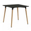 Mesa de Terraza NOGAL BEAT PERLA de madera haya y polipropileno en color negro para uso en terraza