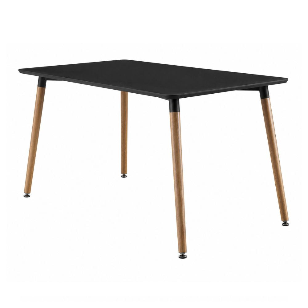 Mesa de Terraza NOGAL BEAT PERLA de madera haya y polipropileno en color negro para uso en terraza