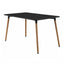 Mesa de Terraza NOGAL BEAT PERLA de madera haya y polipropileno en color negro para uso en terraza