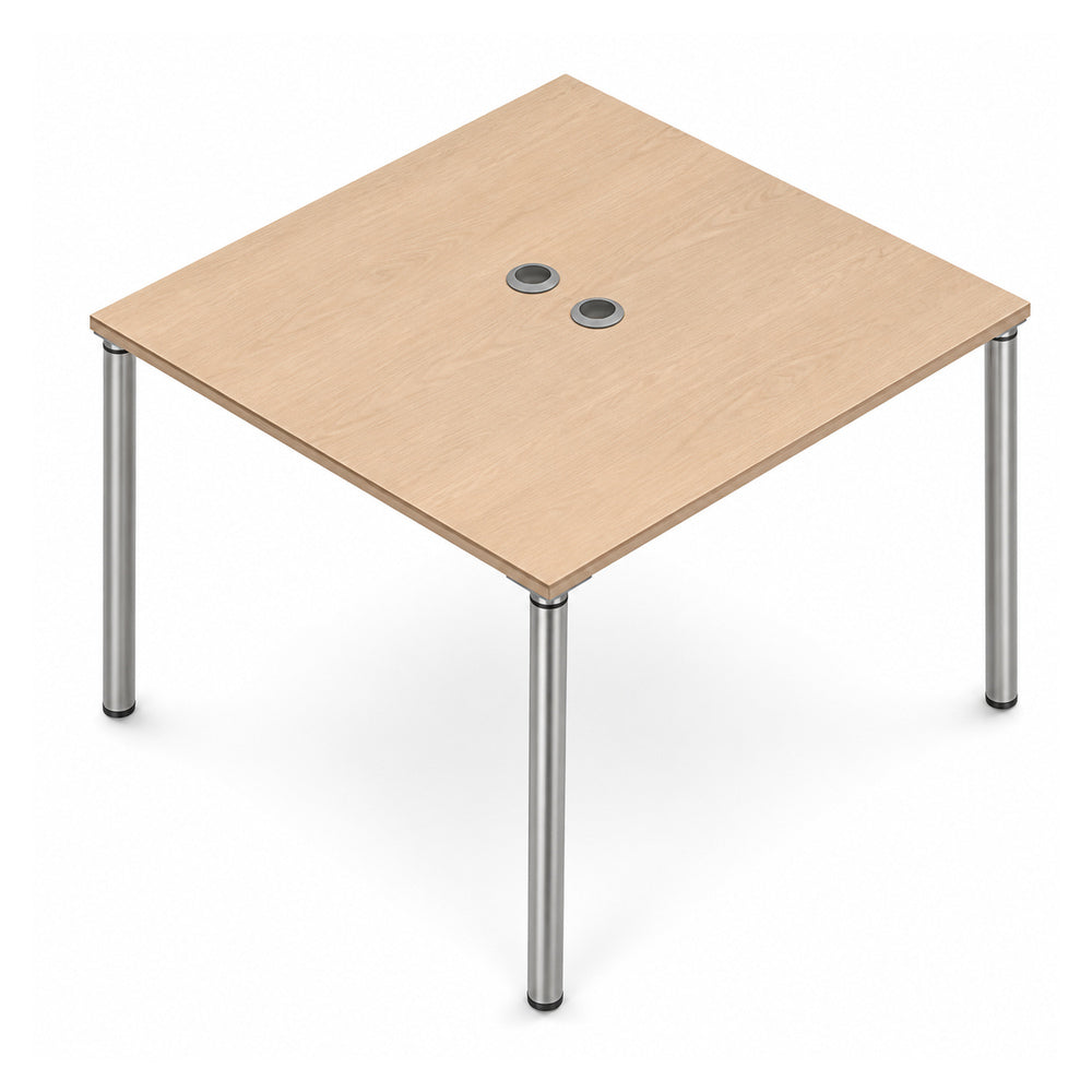 Escritorio de Oficina bench VERSA READY, estructura blanca, 120x100x75 cm - ambiente linea Ready (Grupo Versa)