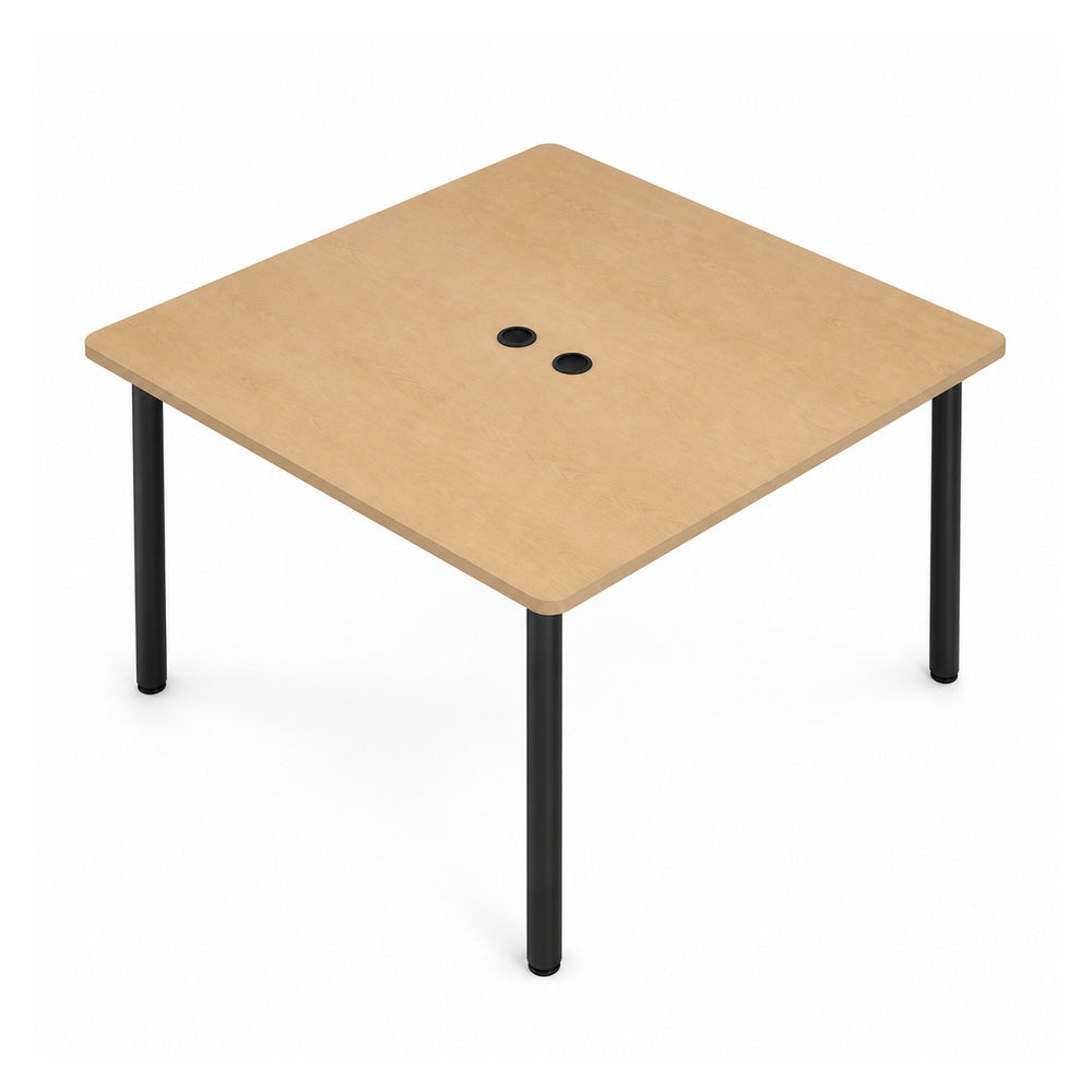 Escritorio de Oficina bench VERSA READY, estructura blanca, 150x120x75 cm - ambiente linea Ready (Grupo Versa)
