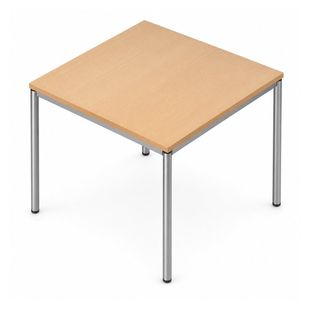 Mesa de Juntas cuadrada VERSA READY, estructura blanca, 80x80x75 cm - ambiente linea Ready (Grupo Versa)