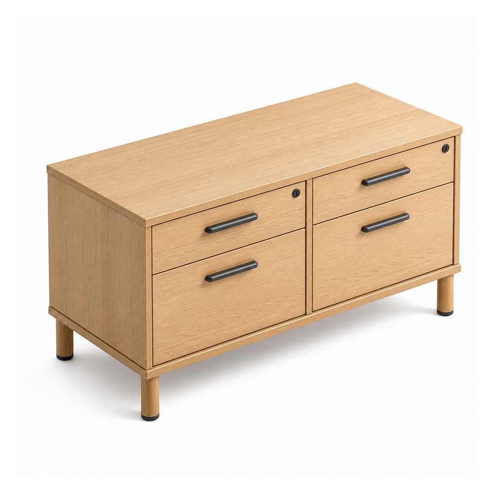 Credenza para oficina VERSA READY, estructura blanca, 94x45x57 cm - ambiente linea Ready (Grupo Versa)