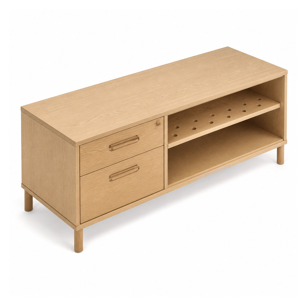 Credenza para oficina VERSA READY, estructura blanca, 120x45x57 cm - ambiente linea Ready (Grupo Versa)
