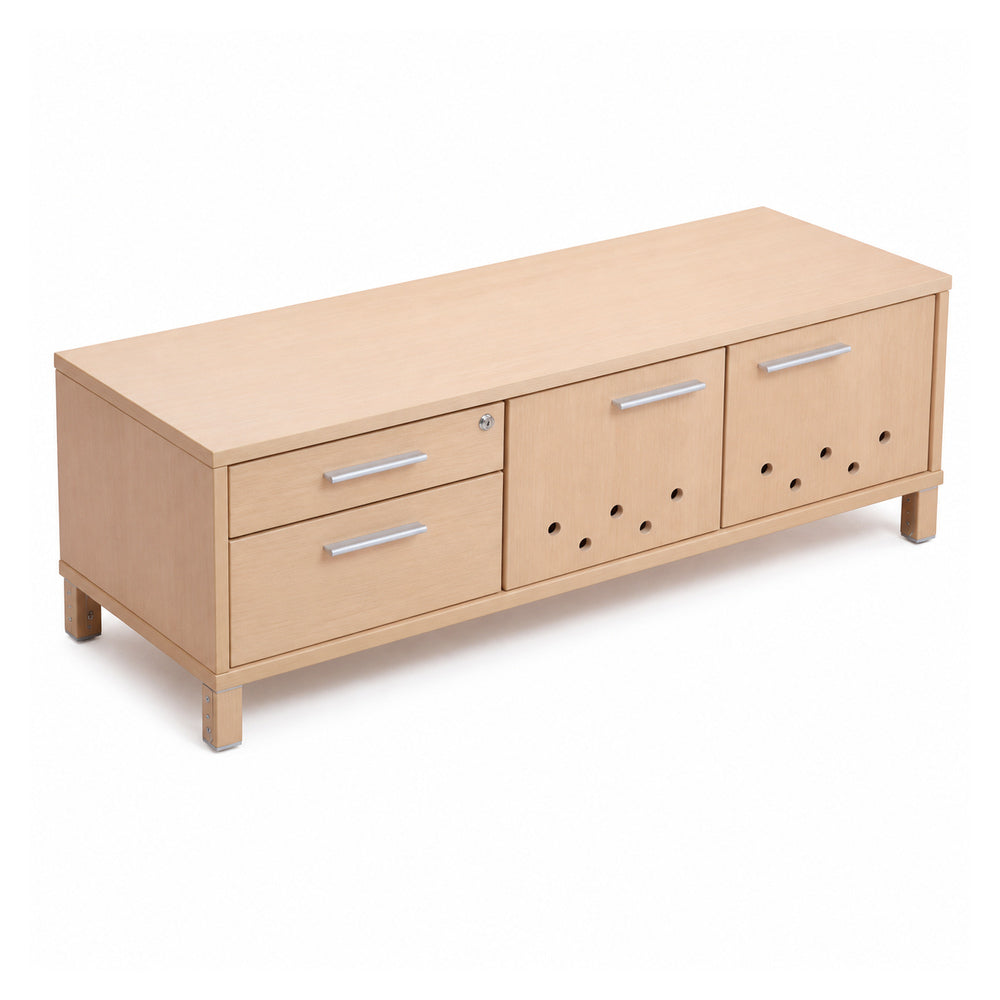 Credenza para oficina VERSA READY, estructura blanca, 120x45x52 cm - ambiente linea Ready (Grupo Versa)