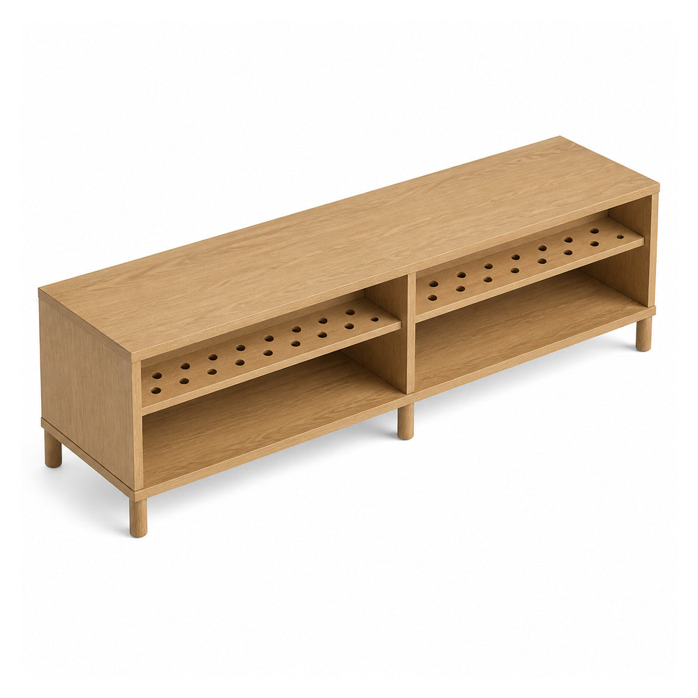 Credenza para oficina VERSA READY, estructura blanca, 180x45x52 cm - ambiente linea Ready (Grupo Versa)