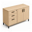 Credenza alta para oficina VERSA READY, estructura blanca, 120x45x90 cm - ambiente linea Ready (Grupo Versa)