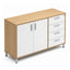 Credenza alta para oficina VERSA READY, estructura blanca, 120x45x90 cm - ambiente linea Ready (Grupo Versa)