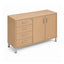 Credenza alta para oficina VERSA READY, estructura blanca, 120x45x90 cm - ambiente linea Ready (Grupo Versa)
