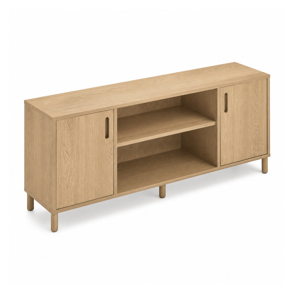 Credenza alta para oficina VERSA READY, estructura blanca, 180x45x90 cm - ambiente linea Ready (Grupo Versa)